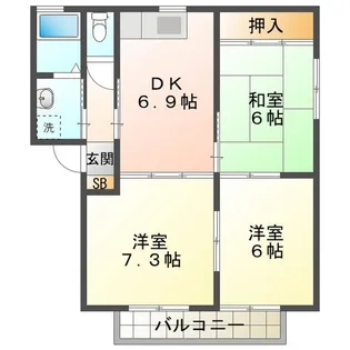 メゾン元町I【2階】の間取り