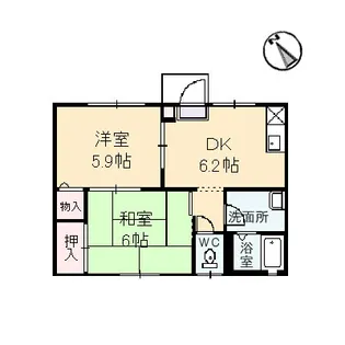 シャーメゾン田村【1階】の間取り