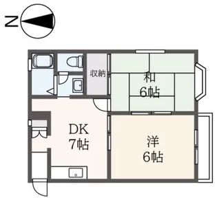 オークレジデンス【2階】の間取り