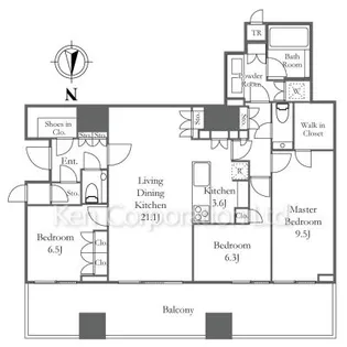 三田ガーデンヒルズ パークマンション【7階】の間取り