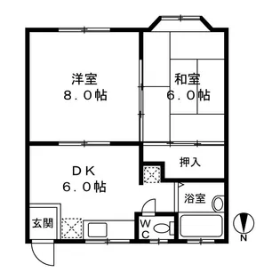 メゾン・シャルマン【2階】の間取り