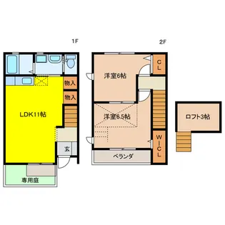 岐阜県大垣市開発町3【一戸建】の間取り