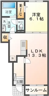 グレース・カーサ 2番館【1階】の間取り