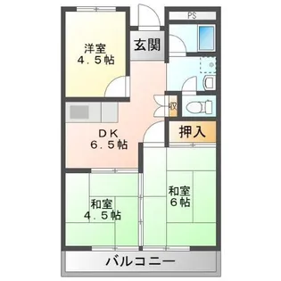 リルームス宇佐【4階】の間取り