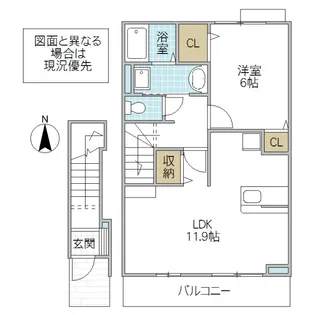 サザランド【2階】の間取り