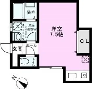 ポルトボヌール【1階】の間取り