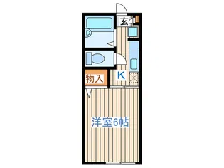 竹美ハイツ【1階】の間取り
