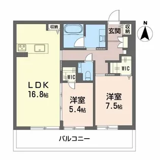 ルジェンド【2階】の間取り