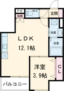 大阪府藤井寺市小山1【アパート】の間取り