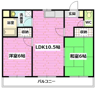 グランドハイツ井出口【1階】の間取り