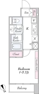 ヴァンテ・アン神楽坂【3階】の間取り