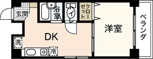 プロヴァンス平野町【4階】の間取り