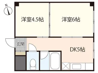第2ヤシキビル【2階】の間取り