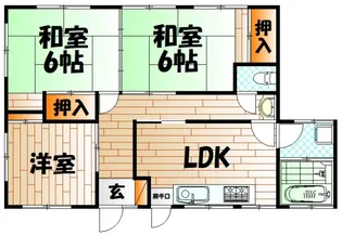 福柳木アパート【1階】の間取り