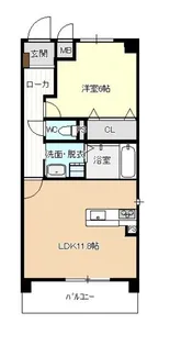 愛知県名古屋市中川区万町【マンション】の間取り
