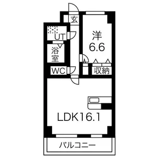 S-FORT宇都宮南大通り【2階】の間取り