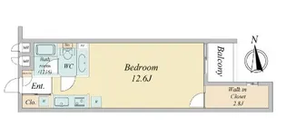 1Rの間取り画像