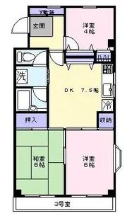 エスポワール【3階】の間取り