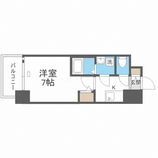 エスリード大阪梅田WEST【4階】の間取り
