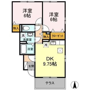 こすも80 A【1階】の間取り