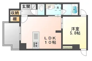 広島県広島市中区平野町【マンション】の間取り