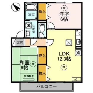 滋賀県大津市大萱7【アパート】の間取り