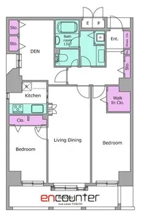 Primegate飯田橋【6階】の間取り