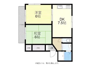 グリーンステージ豊岡A・B【1階】の間取り