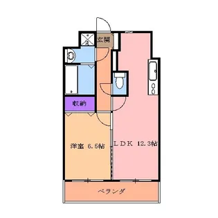 モアルミーネ【4階】の間取り