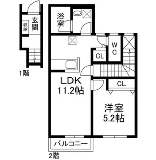 千葉県我孫子市緑1【アパート】の間取り