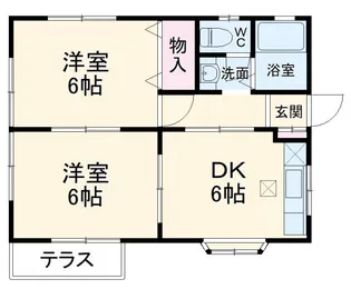 グレースパレスC【2階】の間取り
