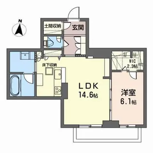 ベレオ北四番丁【1階】の間取り