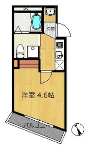 オーパスワン五反野【2階】の間取り