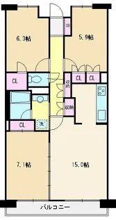 埼玉県志木市幸町1【マンション】の間取り