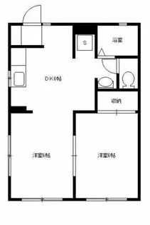 ウエストヒルズ西紫原C棟【2階】の間取り