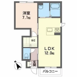 レーヴ・エスピア A・B【1階】の間取り