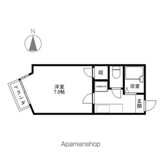クオリティハウス日詰【1階】の間取り
