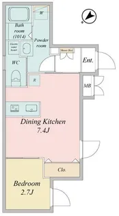 LiveFlat門前仲町【1階】の間取り