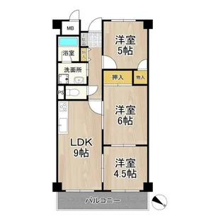 久光マンション【3階】の間取り