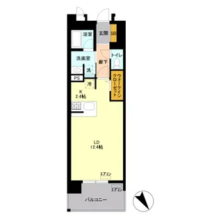 ロイヤルパークスリバーサイド【3階】の間取り