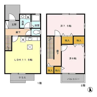 東京都日野市大字日野【一戸建】の間取り