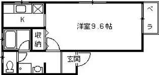 兵庫県西宮市神祇官町【アパート】の間取り