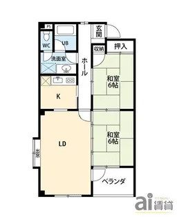 埼玉県鶴ヶ島市大字鶴ヶ丘【マンション】の間取り