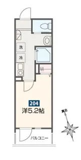 神奈川県大和市下和田【アパート】の間取り