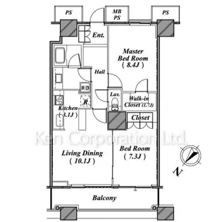 THE TOKYO TOWERS(賃貸専用部分)【26階】の間取り