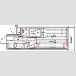グランド・ガーラ横濱山下町【2階】の間取り