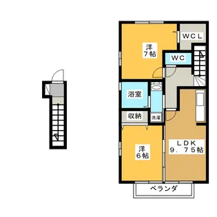 リビングタウン鵜沼C【2階】の間取り