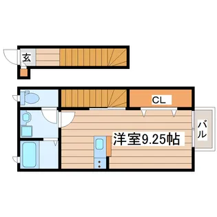 xevoレスト五橋【2階】の間取り