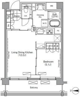 プレジリア代々木大山町【3階】の間取り