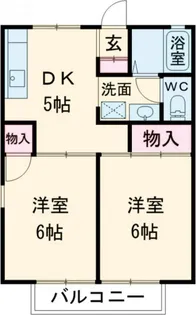 サンハイツ氷川台【2階】の間取り